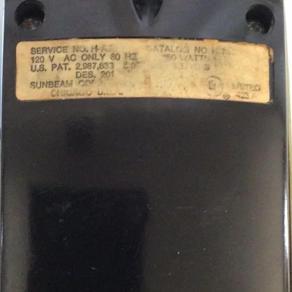 Sunbeam Mix Master Five Speed Hand Mixer Vintage Works - Picture 6 of 16